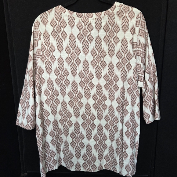 J. Jill Pure Jill XL Petite 100% Cotton Printed Tunic - Picture 4 of 6